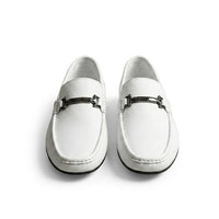 Herren-Loafer mit Metall-Detail - Weiß