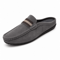 Herren-Mokassin-Slipper aus Wildleder - Grau