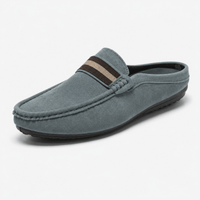 Herren-Mokassin-Slipper aus Wildleder - Blau