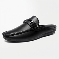 Herren-Mules mit Metall-Detail - Schwarz