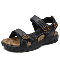Maximilian | Herren Orthopädische Comfortable Sandals Klettverschluss EVA-Sohle - Schwarz