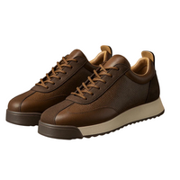 Herren Schnürsneaker mit Plateausohle - Braun