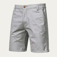 Herren-Shorts mit flacher Vorderseite und elastischem Bund - Hellgrau