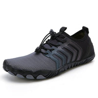 Herren Slip-on Aqua-Schuhe mit Kordelzug - Schwarz