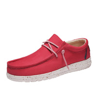 Herren-Slipper mit gesprenkelter Sohle - Rot