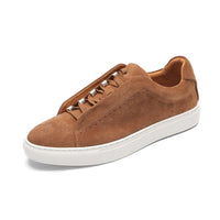 Herren-Sneaker aus Wildleder mit niedrigem Schaft - Hellbraun