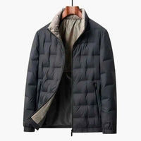 Herren Steppjacke mit Stehkragen - Schwarz