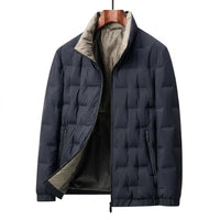 Herren Steppjacke mit Stehkragen - Dunkelblau