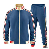 Herren Trainingsanzug Set mit Reißverschluss - Blau