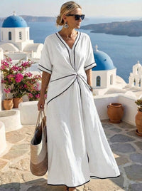 Santorini™ - Luftig Sommerkleid - Weiß