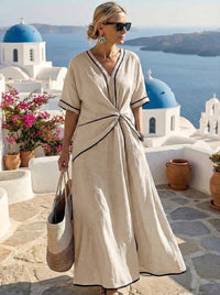 Santorini™ - Luftig Sommerkleid - Beige