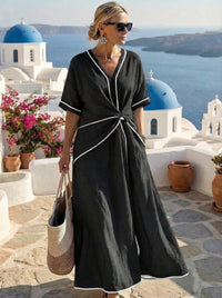 Santorini™ - Luftig Sommerkleid - Schwarz