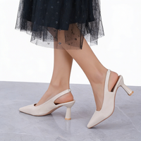 Vera | Glamouröse Sandalette - Beige