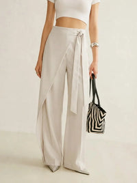 Calla | Damen Weite Hose - Aprikose