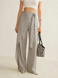 Calla | Damen Weite Hose - Grau