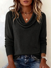 Emma | Damen-Langarmpullover - Schwarz
