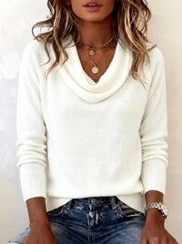 Emma | Damen-Langarmpullover - Weiß