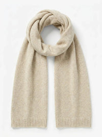 Kaschmir Schal mit eleganten Linien - Beige