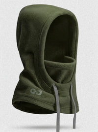 Winterhut mit integrierter Maske für Extremwetter mit vollständiger Abdeckung - Olivgrün