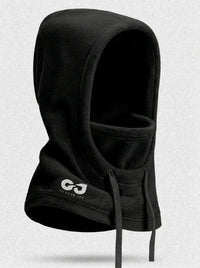 Winterhut mit integrierter Maske für Extremwetter mit vollständiger Abdeckung - Schwarz
