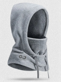 Winterhut mit integrierter Maske für Extremwetter mit vollständiger Abdeckung - Grau