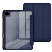 iPad Hülle Slim Silikon Magnetisches Smart Case - Azure