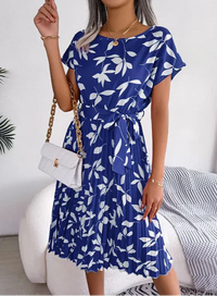 Lilienne | Damen Stylisches Sommerkleid – Modisches Stylisches Sommerkleid - Royal Blue