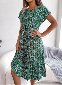 Lilienne | Damen Stylisches Sommerkleid – Modisches Stylisches Sommerkleid - Green