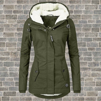 Luisa | Damen Gefütterter Wasserdichter Kapuzen Winter Parka - Grün