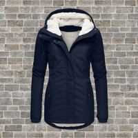 Luisa | Damen Gefütterter Wasserdichter Kapuzen Winter Parka - Blau
