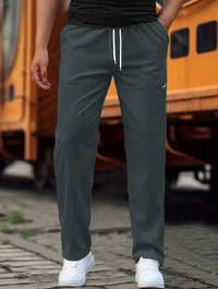 Klaus | Herren Lässige Sportliche Hose - Grau