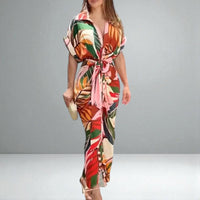 Lyla | Damen Garten Wickelkleid – Blütengarten Wickel Kleid - Multicolour
