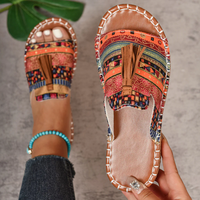 Margaret – Sandalen Mit Quasten im Bohemian Stil - Oranje