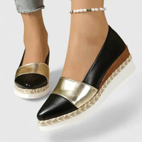 Ines | Damen Espadrille Loafer Geschlossen Spitze – Espadrille Loafer Sommer 2026 - Schwarz