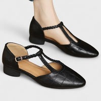 Heleina – Orthopädische Lederschuhe - Schwarz