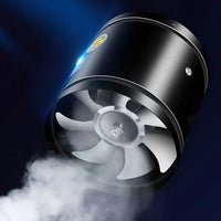 Lüftungsventilator leise Metallgehäuse Küche Bad - Schwarz