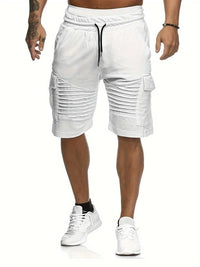 Herren Shorts mit Klapptaschen | Ideal für den Sommer - Weiß