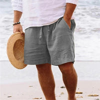 Lange Shorts mit verstellbarem Bund für Herren | Ideal für den Sommer - Grau
