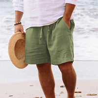 Lange Shorts mit verstellbarem Bund für Herren | Ideal für den Sommer - Grün