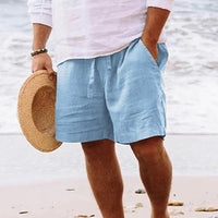 Lange Shorts mit verstellbarem Bund für Herren | Ideal für den Sommer - Blau