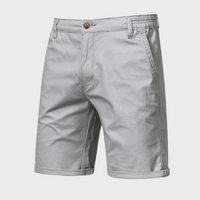 Kurze, Weite Shorts mit Seitentaschen für Herren | Ideal für den Sommer - Hellgrau
