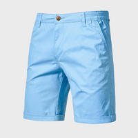 Kurze, Weite Shorts mit Seitentaschen für Herren | Ideal für den Sommer - Hellblau