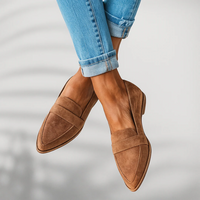 Rosa™ – Orthopädische Mokassins aus Leder - Khaki