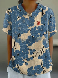 Inga - Bluse Mit Blumendruck - Floral 6