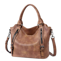Isolde | Damen Hobo Bag Schultertasche - Braun