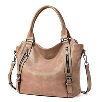 Isolde | Damen Hobo Bag Schultertasche - Hellbraun