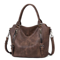 Isolde | Damen Hobo Bag Schultertasche - Kaffee
