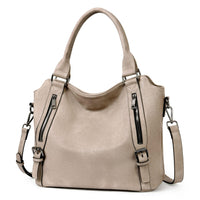 Isolde | Damen Hobo Bag Schultertasche - Grau
