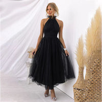 Ella | Damen Magisches Fee Kleid – Märchenhaftes Elfenkleid Fee - Black