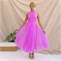 Ella | Damen Magisches Fee Kleid – Märchenhaftes Elfenkleid Fee - Purple